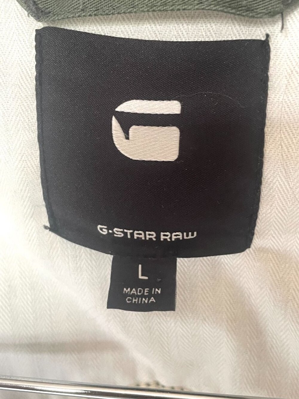 G-Star RAW Deline PST Green Cotton Field Jacket Women’s Large - Picture 15 of 16